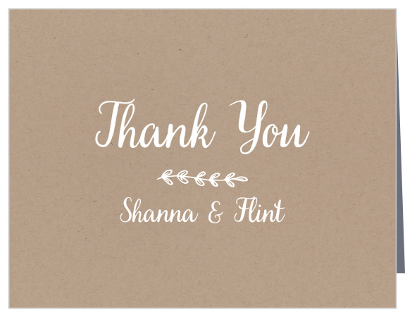 Leave your guests feeling appreciated after your big day with the Rustic Country thank you cards!