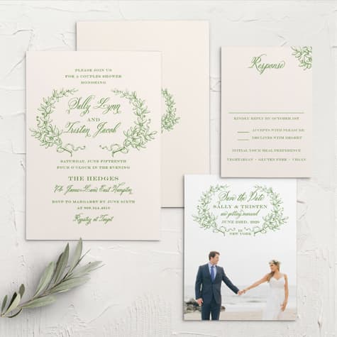Classical Gardens Wedding Invitations