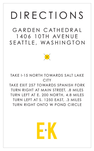 Upload your own photo to add that simple finishing touch to your directions cards with the Your Initials Directions Cards! Your photo will be instantly cut out to sit nicely inside of your initials!