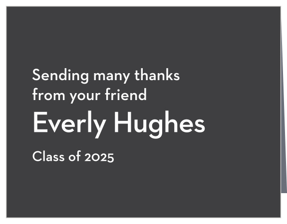 Our Simple Senior graduation thank you card is a simple way to say thank you to those you love.