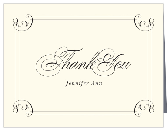 The Victorian Stripes Graduation Thank You Card makes for a beautiful and elegant way to express your thanks to all those who supported you throughout your journey. Customize the text, colors and fonts to show your personal style. 