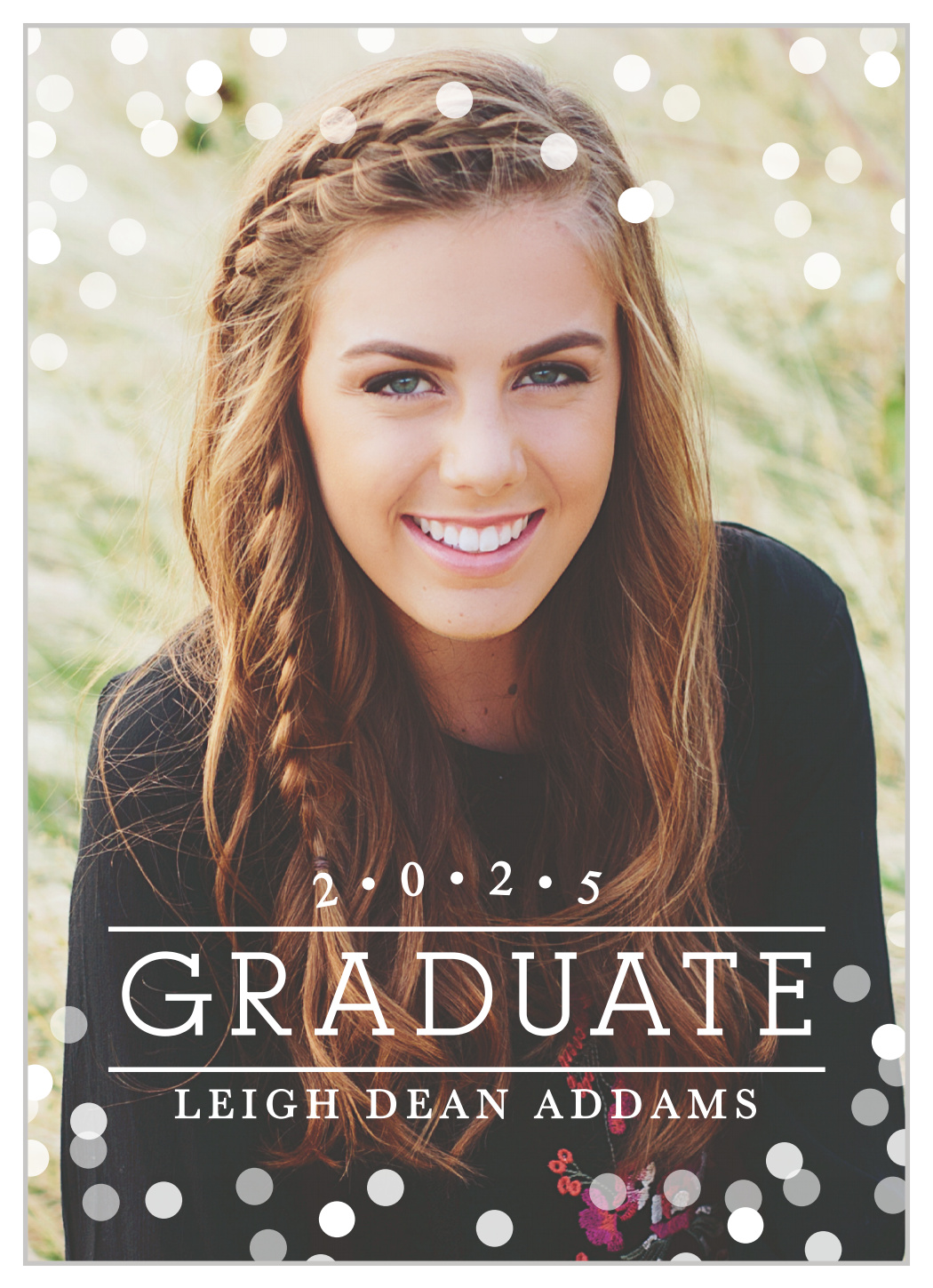 Confetti Celebration Graduation Announcements