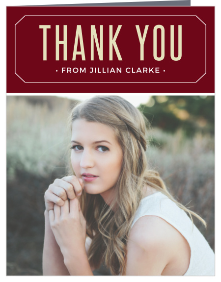 The Multi Photo Graduation Thank You Card makes for a bold and eye catching way to express your thanks to all those who supported your accomplishments. Customize the text, colors and fonts to show your amazing style.