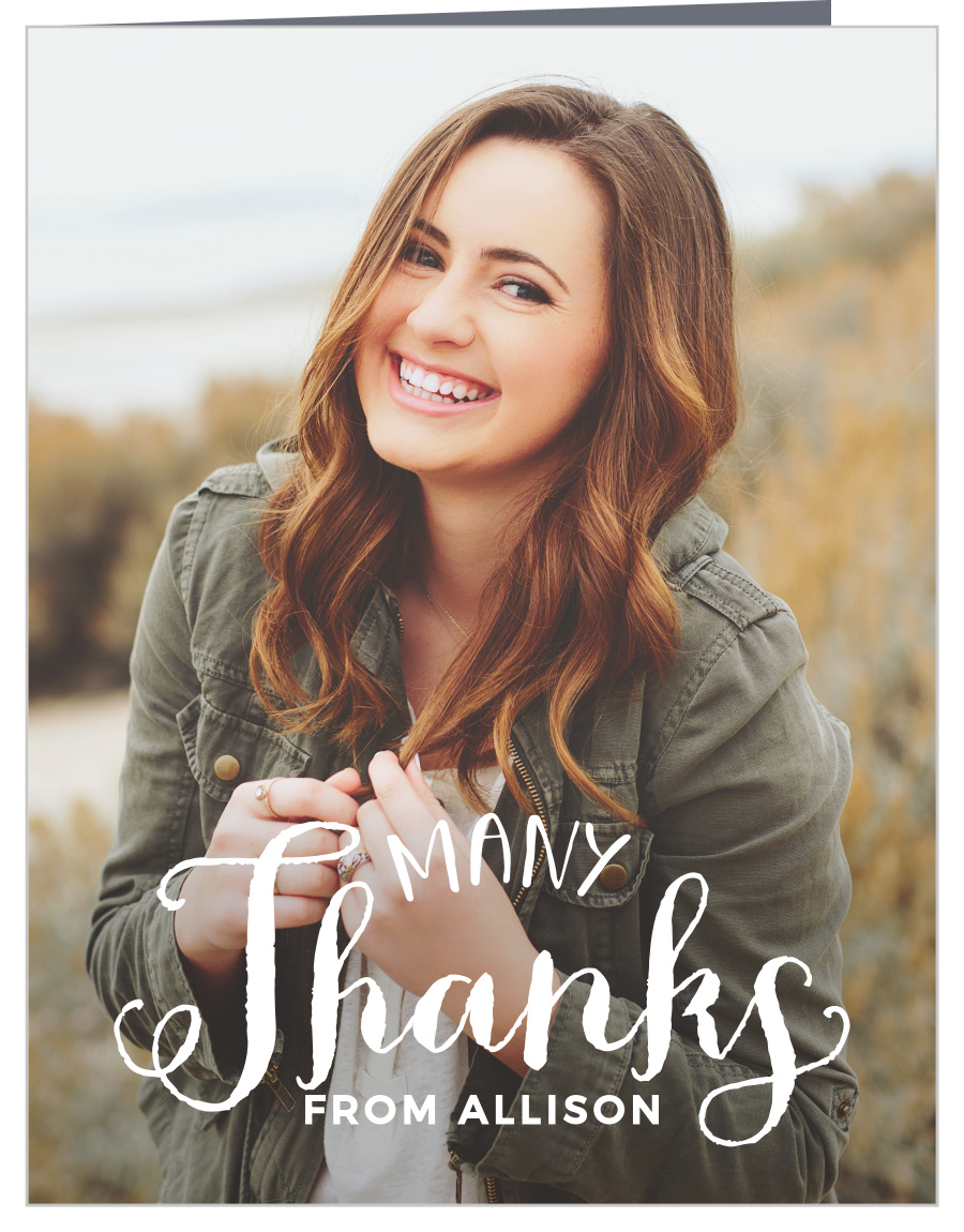 Hand Lettered Grad Graduation Thank You Cards