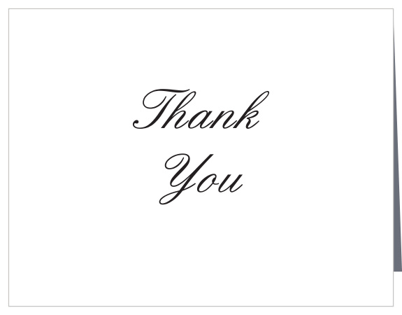 The simplistic design of the Traditional Elegance Graduation Thank You Card is the perfect way today thank you to your loved ones that have been cheering you on from the beginning. Customize the colors and font to show off your style. 