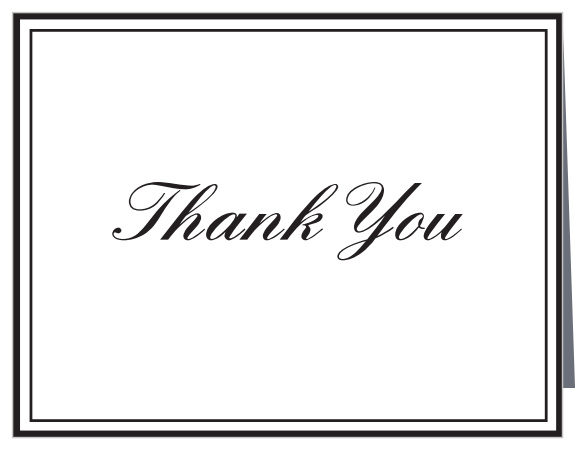 With its classy design the Traditional Styles graduation thank you is a simple way to express your thanks to your biggest supporters.