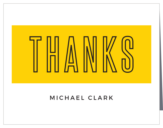 The Square Collage Graduation Thank You Cards makes for a simply, yet bold way to show your appreciation to your friends and family for all their encouragement on your journey. Customize the color of your banner, your card and your font to show off your bold personality.