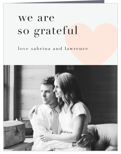 Heart to Heart Wedding Thank You Cards