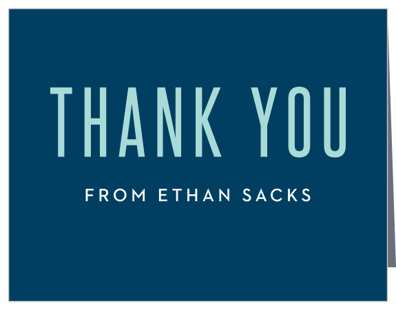 Wrap up your perfect Bar Mitzvah experience with the Precious Traditions Thank You cards. Express your gratitude to all your family and friends with a personalized Thank You card.