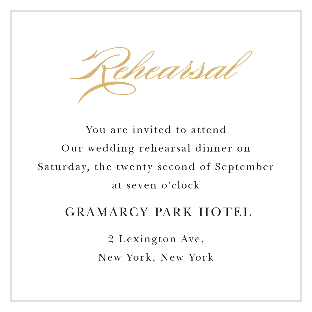 Minimal Ampersand Ceremony Cards