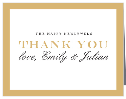 Classic Border Thank You Cards