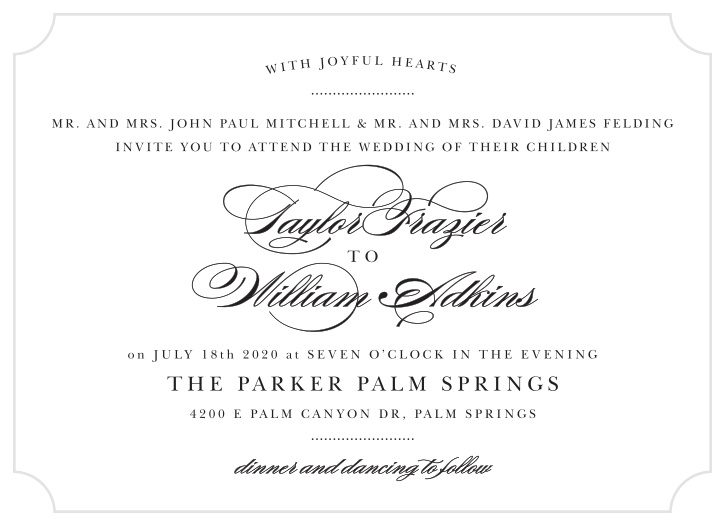 Timeless charm and graceful typography make the Elegant Vintage Wedding Invitations beautiful announcements with old-world appeal.