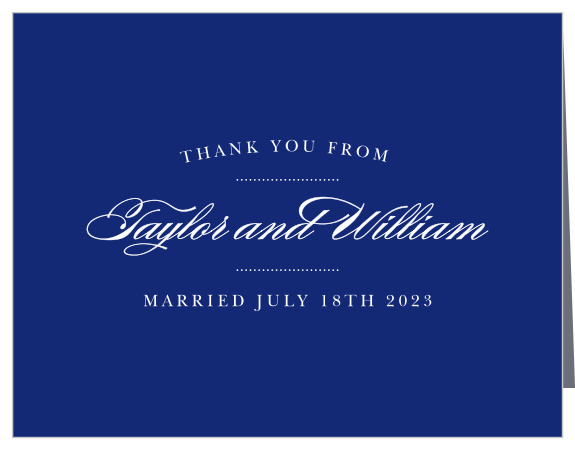 Expressing your gratitude is one of the most important aspects of a wedding. While it may not seem much, it will leave a lasting impression on your guests, so make sure you do it right with the Elegant Vintage Thank You Cards! Designed to match the similarly-named invitation suite, these cards can be customized to fit your theme.
