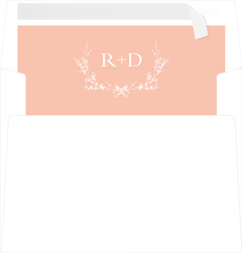 The Wreath Envelope Liner is the perfect way to add some flair to your envelopes. Customize the colors and fonts by choosing from over 160 different options. 