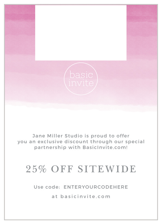 This partner card design includes customizable text, a section to upload your logo, and a location for a large photo upload. The back of this card includes our color guide, complete with printed swatches of our current color offerings.
Important
We ask that you do not order more than a 1 month supply to help minimize waste. You can always order more, and they will always arrive within a week.