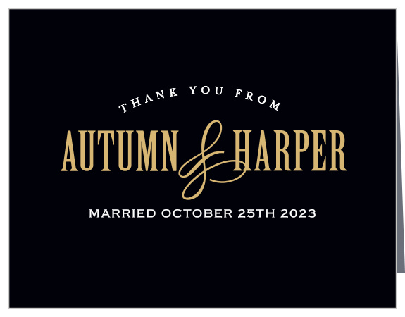 There's something classy about antique things, and the Antique Elegance Foil Thank You Cards are no exception. Express thanks to your friends and family with these sophisticated cards. Customize them to match your exact wedding theme.