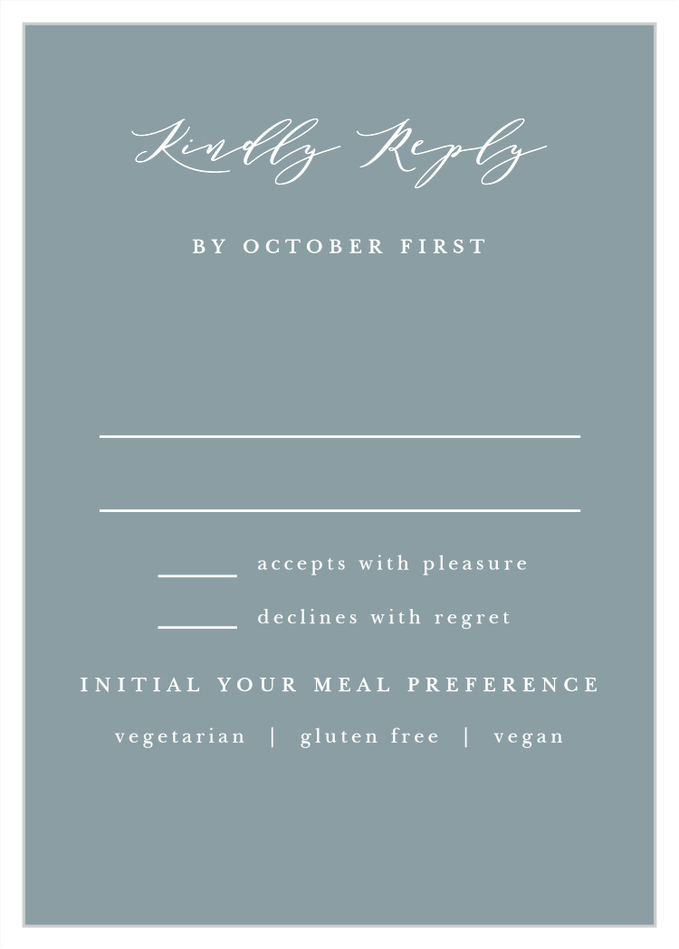 Elegant Photo Collage Response Cards