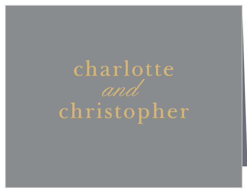 This card includes your name and has the simple elegance you are looking for in your invitation suite and the Sophisticated Typography Foil Thank You Card is the perfect addition. Change the text, font and color to go with your wedding theme.