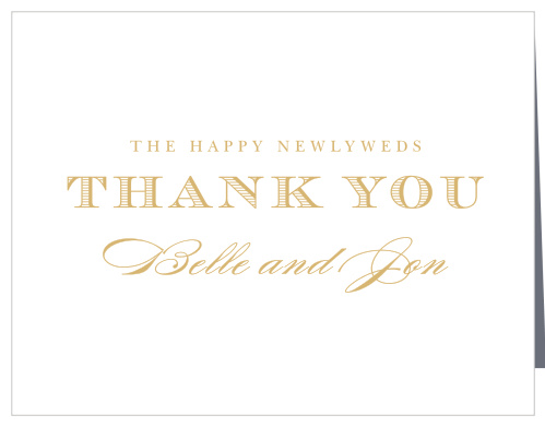 The Cheri Foil invitation suite is the simple elegance you are looking for in your invitation suite and the Thank You card is the perfect addition. Change the text, font and color to go with your wedding theme.