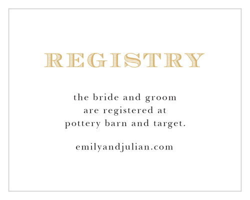 What better way to announce your love to the world than with the Cheri Wedding Foil Invitations. These enclosure cards can be edited to your tastes with customizable colors and type. Your guests will say "Oh là là!" when they receive these typographic treasures.