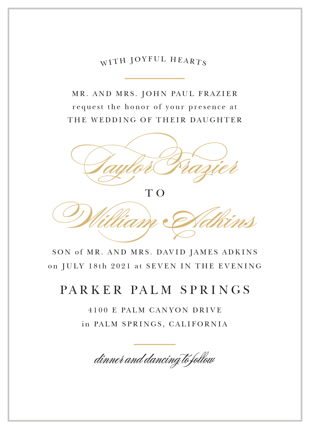 wedding invitation wording ideas