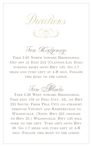 A perfect match for our Flourish Charm Foil Wedding invitation.