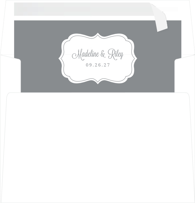 When your guests open your envelope to your invite to see The Scallop Envelope Liner, they will be delighted!