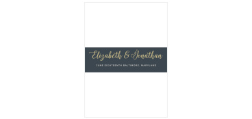 The Illustrated Corner Wreath Foil Belly Band is a botanical and floral way to complete your suite. Customize the color, font and text to fit your personal theme.
