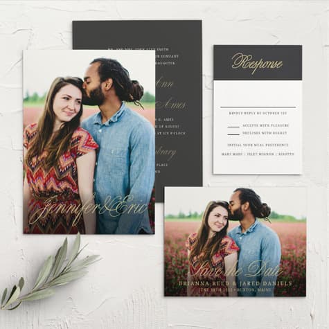 Modern Forever Wedding Invitations