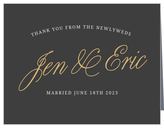 Express your gratitude to family and friends with the Modern Forever Foil Thank You Card. Completely customizable, too!