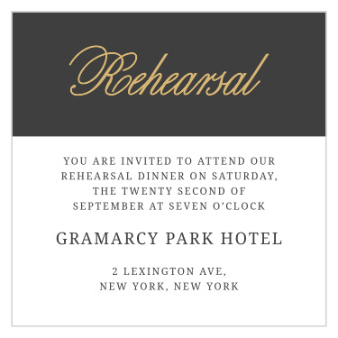 The Modern Forever Foil Ceremony Cards are the perfect way to invite the most important guests to be at your wedding ceremony.