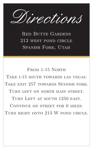 A perfect match for The Elegant Foil Stripes Wedding invitation.