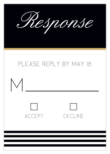 Obtain your guests attendance by sending out this RSVP card. Customize the colors and fonts to match you wedding theme exactly!