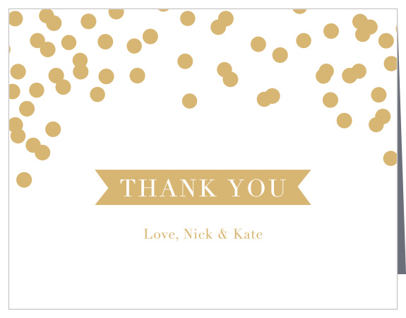 Show your gratitude exquisitely with the Glamorous Standard Foil Thank You Cards. Customize the elements and add some foil, then send them off to your guests.