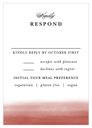 Our Happy Couple Response Cards get you a headcount of every friend and family member that plans to attend your wedding.