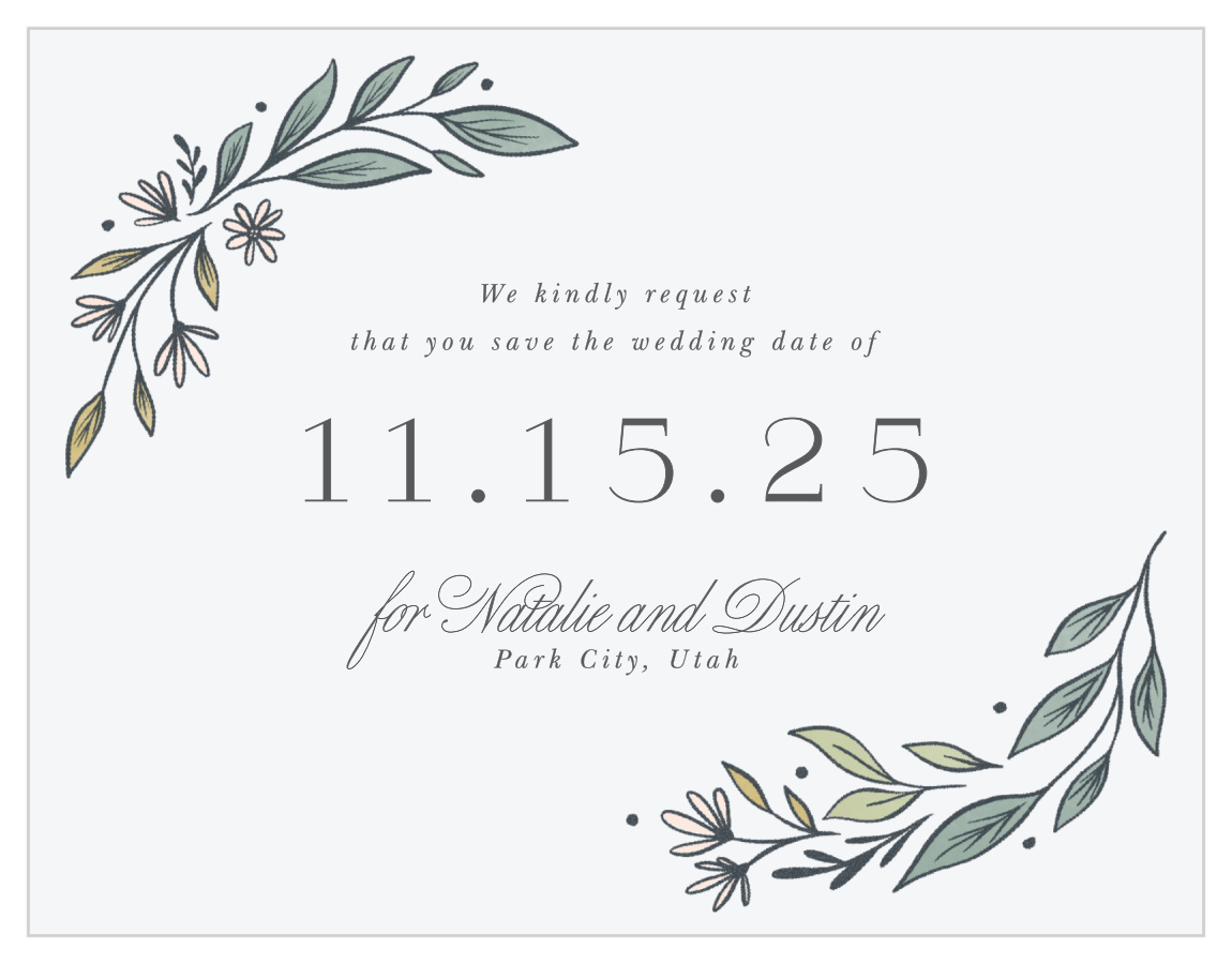 Classic Gerber Daisy Save the Date Cards