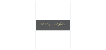 If you are looking for an belly band to match the classic sophistication of The Victorian Frame photo wedding invitation, then The Victorian Frame direction card is the right enclosure card for you. Add foil to this customized piece to make your invitation suite stand out.