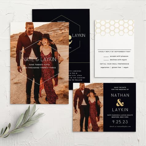Sweet Honeycomb Wedding Invitations