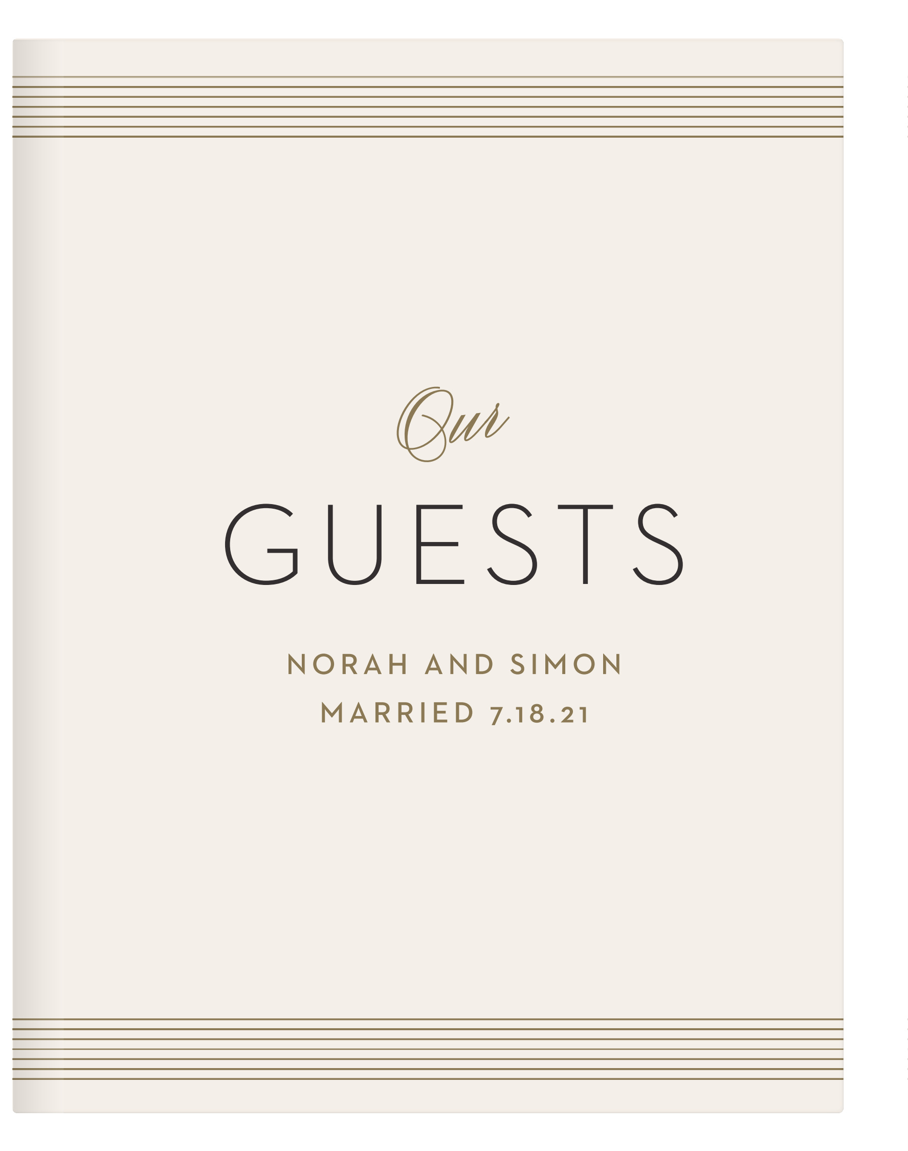 Deco Type Guest Book