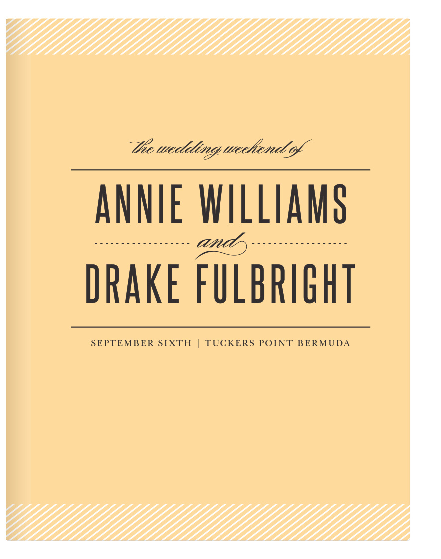 Having a destination wedding? Match it with the Destination Weekend Guest Book! Remember your perfect day and those who helped make it so memorable with this great guest book.