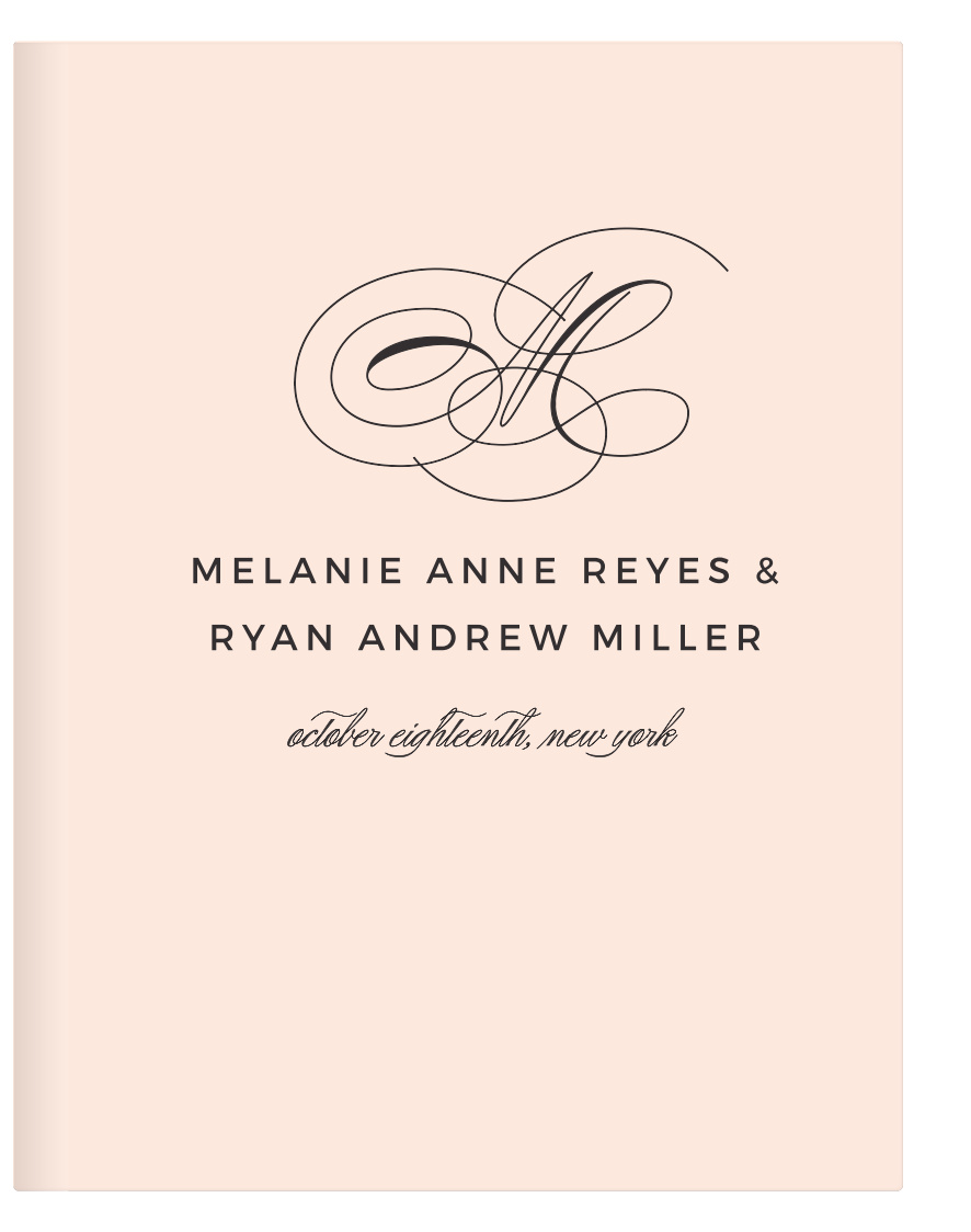 Refinement is the message you’ll send with the Charmed Monogram Guest Book. A stylish typographic guest book with clean lines that highlight your monogram, this card is easy to customize with your personal color and font preferences.