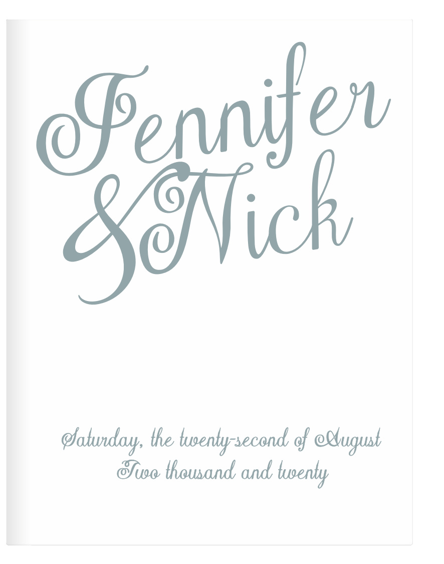 With its beautiful minimalism, your guests won't be able to contain their excitement at the site of this super trendy guest book. Customize the Plain Elegance Guest Book, add a some color and personalization, and get your guest book!