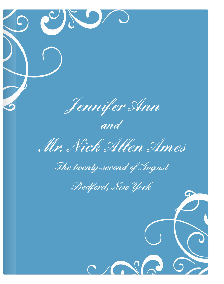 Guest Books don't need to always need to be big and flashy. Sometimes all they need are simple swirls, and that's what the Simple Swirls Guest Book is all about! Change the colors, add your names and details, and your book is set!