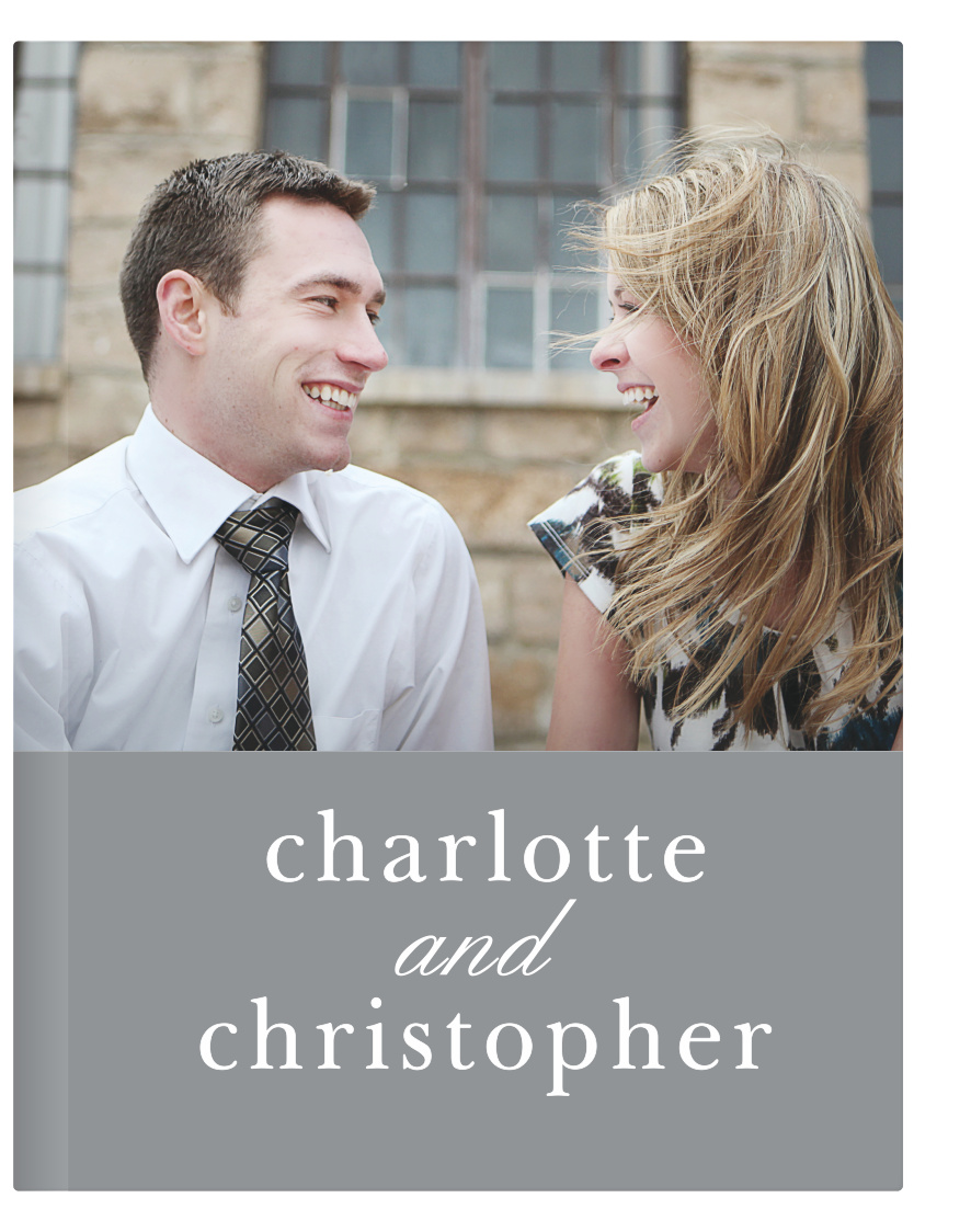 There comes a point in a person's life, generally for a wedding, when that person needs an exquisite guest book to log the events and guests of the day. When that day comes, there is no need to look any further than the Sophisticated Typography Guest Book. With space for a photo and a few lines of text, there's nothing that could go wrong with this guest book!