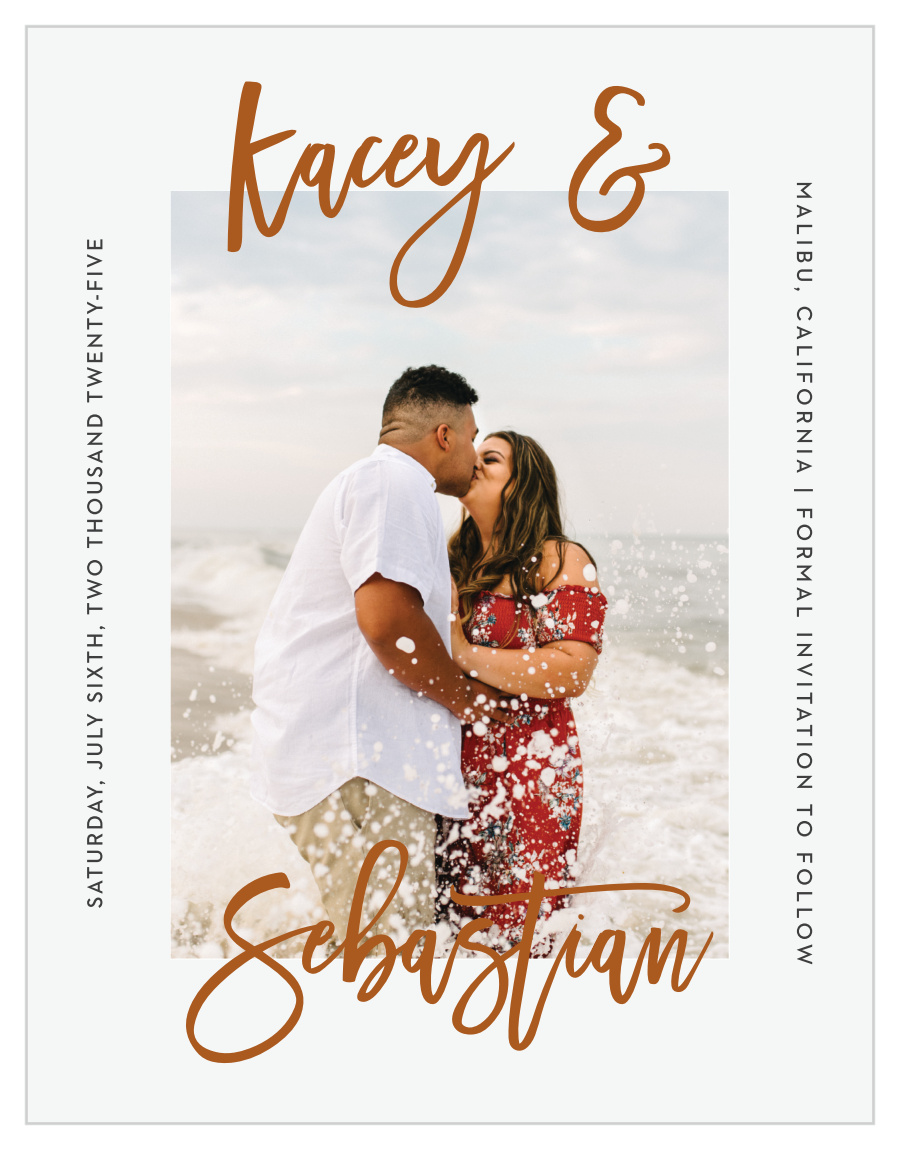 Tea Photo Collage Save the Date Cards