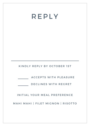 Sometimes clean and simple is best, and Watercolor Bouquet Response Cards prove that.