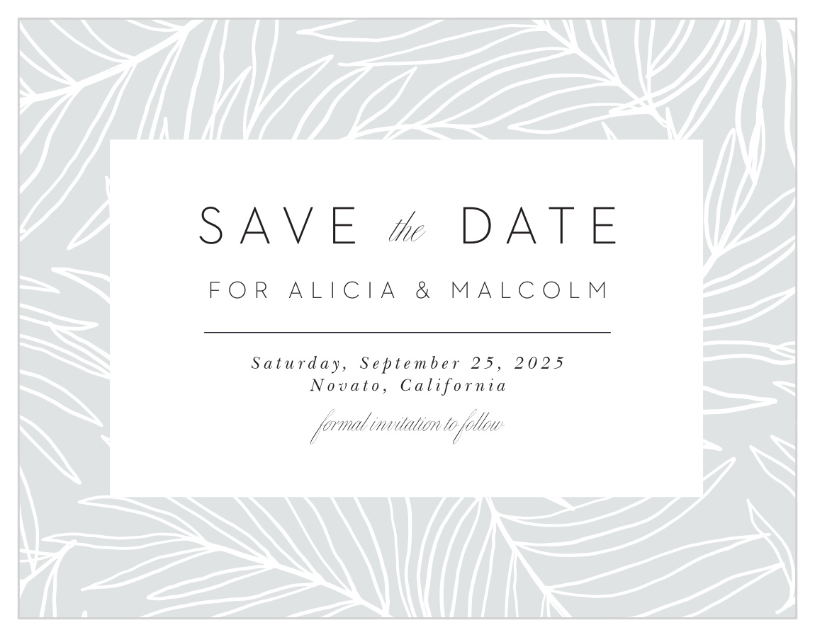 Bordered Fun Save the Date Cards