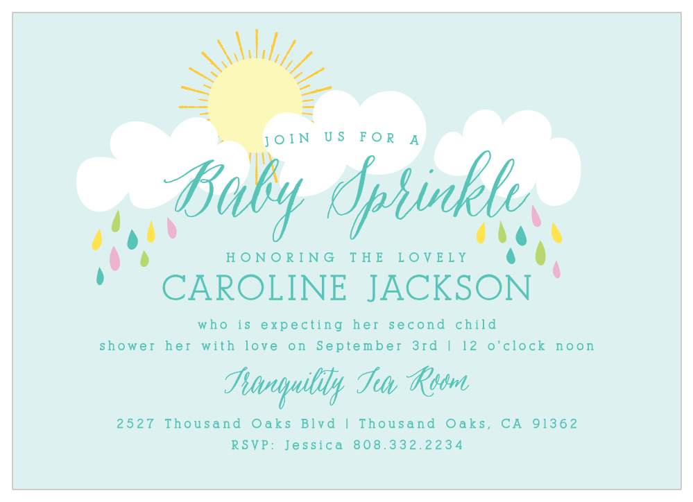 Sprinkle Shower Baby Shower Invitations