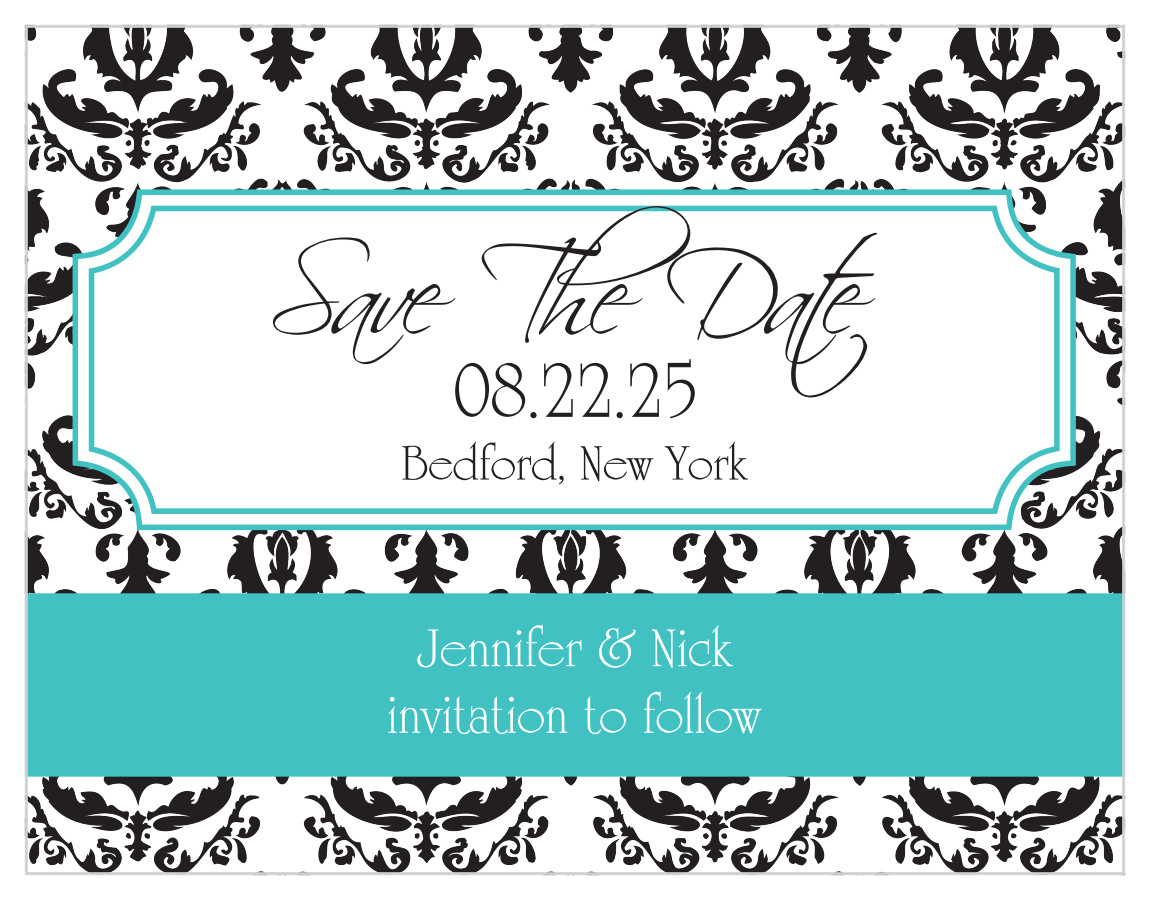 Victorian Charm Save the Date Cards