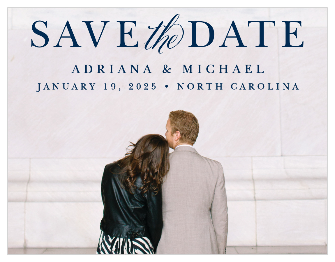 Royal Scrolls Save the Date Cards